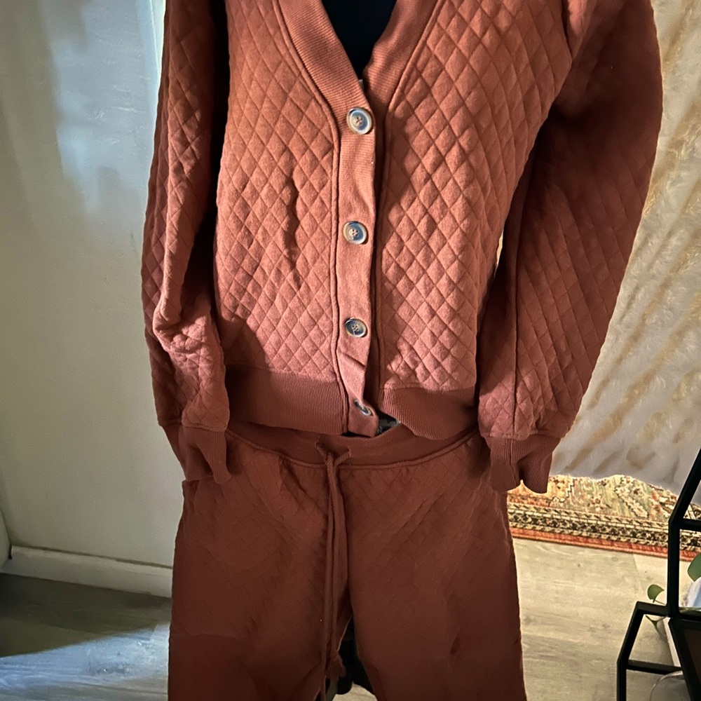 Size M Diamond Girl Chocolate Jogger